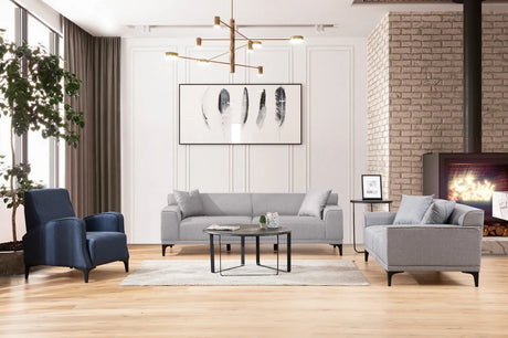 Petra 3-Sitzer Sofa in Hellgrau, 215x87 cm von Atelier Del Sofa – Bild 5
