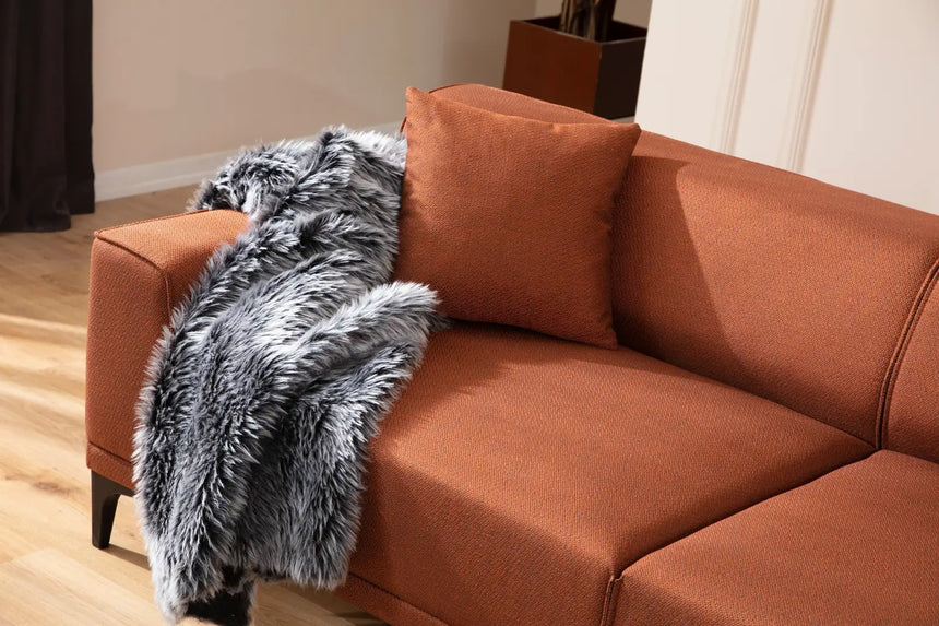 Petra 3-Sitzer Sofa in Orange, 215x87 cm von Atelier Del Sofa – Bild 2