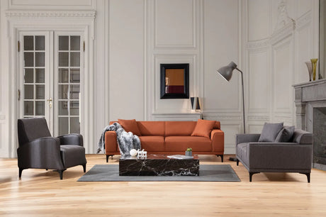 Petra 3-Sitzer Sofa in Orange, 215x87 cm von Atelier Del Sofa – Bild 4