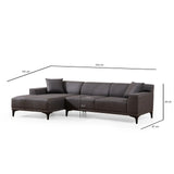Petra Ecksofa, Linke Seite, 250x145 cm - ZEN ZONE Furniture