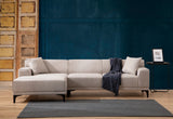 Petra Ecksofa, Linke Seite, in Weiß, 250x145 cm von Atelier Del Sofa – Bild 1