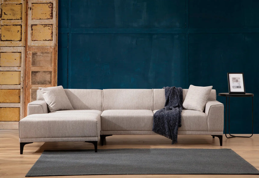 Petra Ecksofa, Linke Seite, in Weiß, 250x145 cm von Atelier Del Sofa – Bild 1