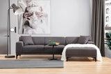 Petra Ecksofa, Rechte Seite, in Anthrazit, 250x145 cm von Atelier Del Sofa – Bild 3