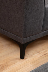 Petra Ecksofa, Rechte Seite, in Anthrazit, 250x145 cm von Atelier Del Sofa – Bild 5