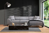 Petra Ecksofa, Rechte Seite, in Hellgrau, 250x145 cm von Atelier Del Sofa – Bild 1
