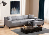 Petra Ecksofa, Rechte Seite, in Hellgrau, 250x145 cm von Atelier Del Sofa – Bild 3