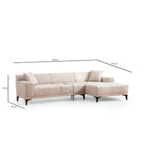 Petra Ecksofa, Rechte Seite, 250x145 cm - ZEN ZONE Furniture