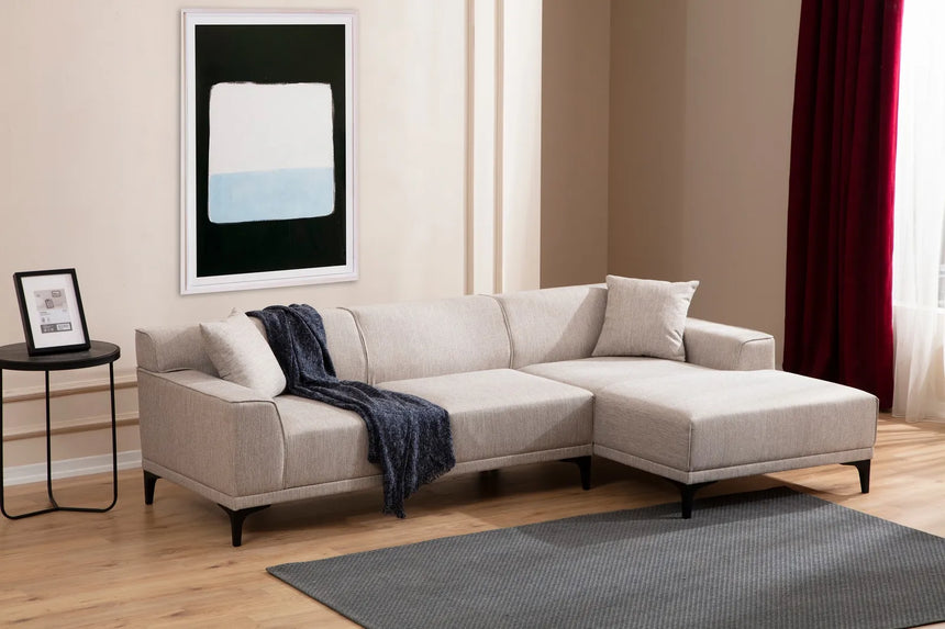 Petra Ecksofa, Rechte Seite, in Weiß, 250x145 cm von Atelier Del Sofa – Bild 3