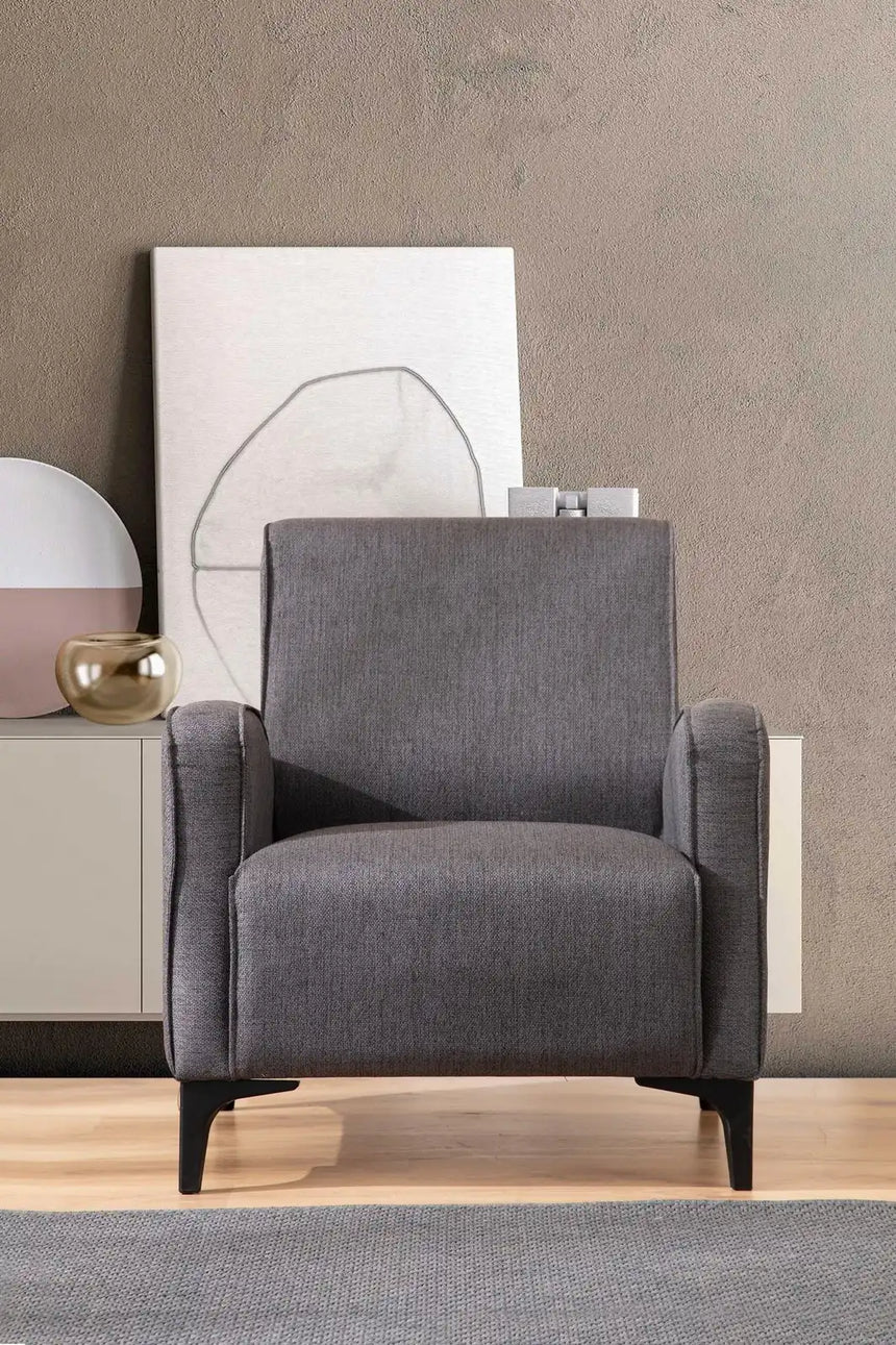 Petra Sessel in Anthrazit, 87x78 cm von Atelier Del Sofa – Bild 1
