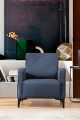 Petra Sessel in Blau, 87x78 cm von Atelier Del Sofa – Bild 2