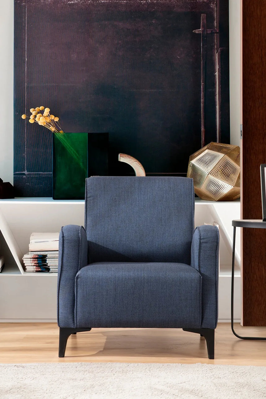 Petra Sessel in Blau, 87x78 cm von Atelier Del Sofa – Bild 2