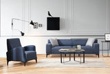 Petra Sessel in Blau, 87x78 cm von Atelier Del Sofa – Bild 4