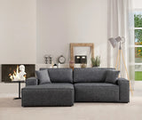 Pırlo Eckschlafsofa, Linke Seite, in Dunkelgrau, 260x170 cm von Atelier Del Sofa – Bild 2