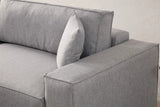Pırlo Eckschlafsofa, Linke Seite, in Hellgrau, 260x170 cm von Atelier Del Sofa – Bild 11