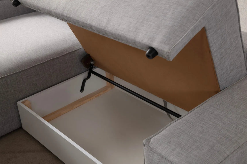 Pırlo Eckschlafsofa, Linke Seite, in Hellgrau, 260x170 cm von Atelier Del Sofa – Bild 14