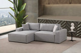 Pırlo Eckschlafsofa, Linke Seite, in Hellgrau, 260x170 cm von Atelier Del Sofa – Bild 3