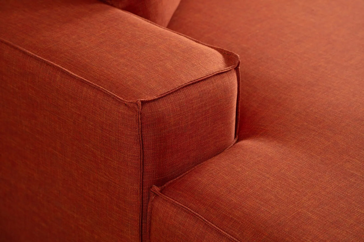 Pırlo Eckschlafsofa, Linke Seite, in Orange, 260x170 cm von Atelier Del Sofa – Bild 12