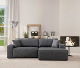 Pırlo Eckschlafsofa, Rechte Seite, in Dunkelgrau, 260x170 cm von Atelier Del Sofa – Bild 1