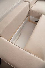 Pırlo Eckschlafsofa, Rechte Seite, in Ecru, 260x170 cm von Atelier Del Sofa – Bild 16