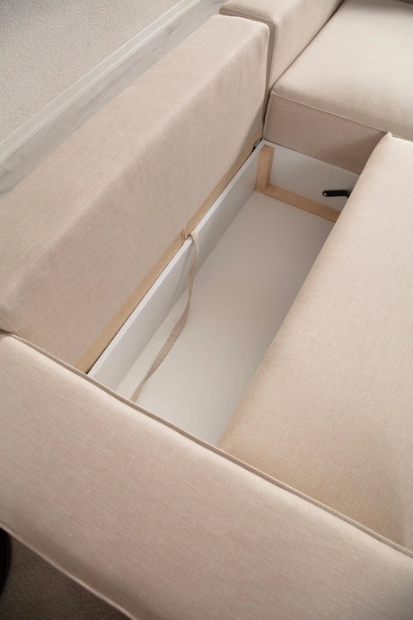 Pırlo Eckschlafsofa, Rechte Seite, in Ecru, 260x170 cm von Atelier Del Sofa – Bild 16