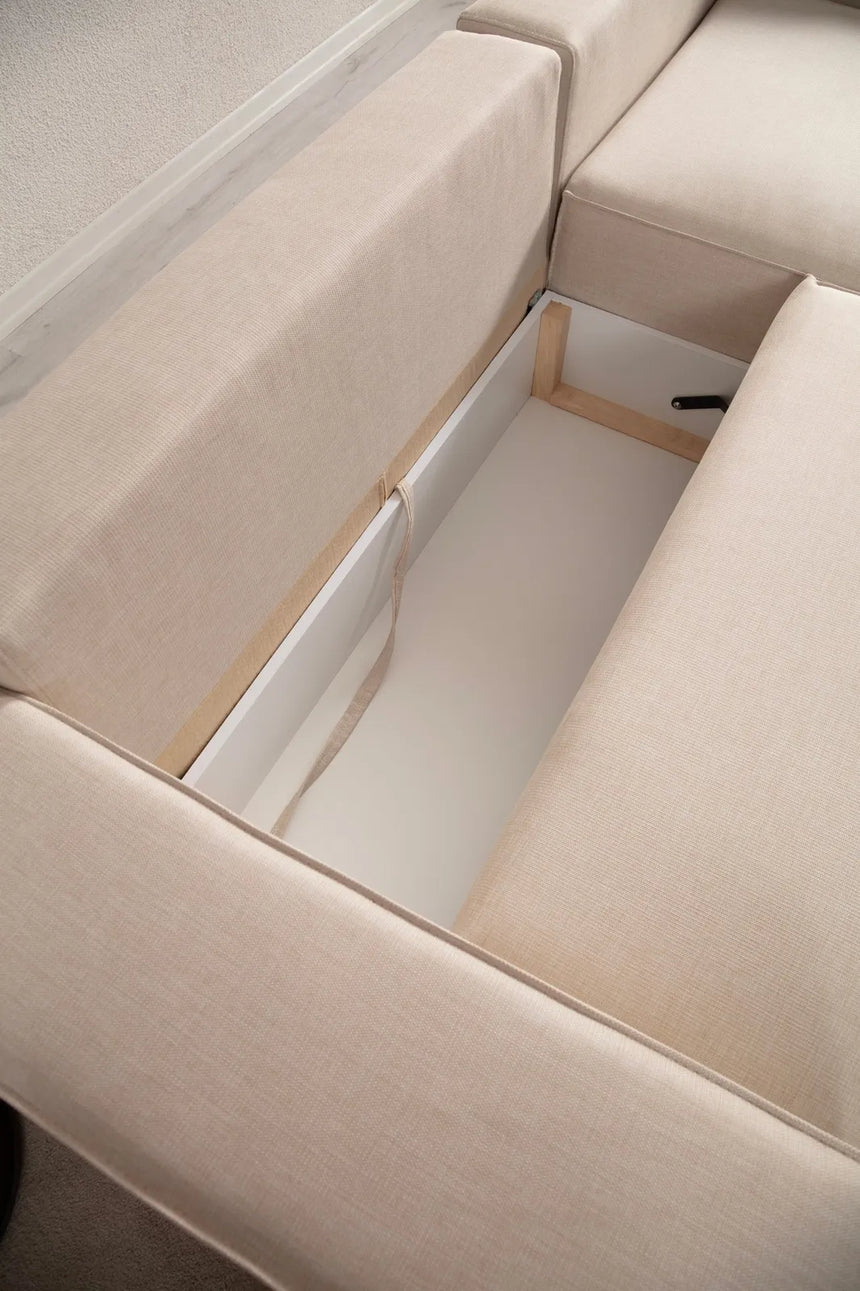 Pırlo Eckschlafsofa, Rechte Seite, in Ecru, 260x170 cm von Atelier Del Sofa – Bild 16