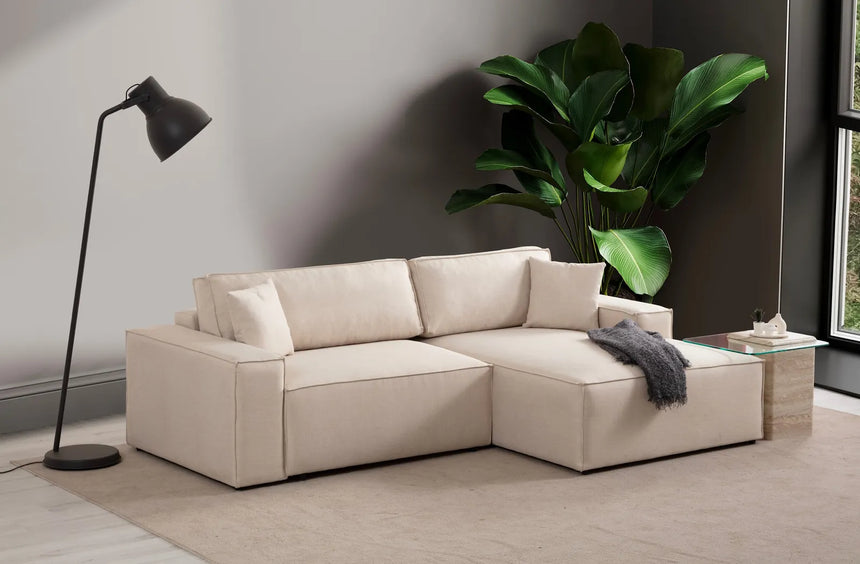 Pırlo Eckschlafsofa, Rechte Seite, in Ecru, 260x170 cm von Atelier Del Sofa – Bild 2