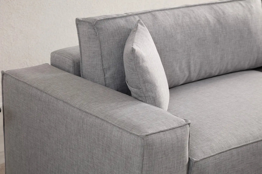 Pırlo Eckschlafsofa, Rechte Seite, in Hellgrau, 260x170 cm von Atelier Del Sofa – Bild 11
