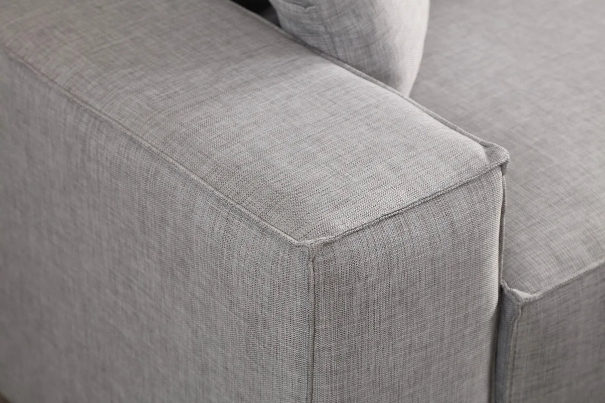 Pırlo Eckschlafsofa, Rechte Seite, in Hellgrau, 260x170 cm von Atelier Del Sofa – Bild 12