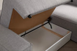 Pırlo Eckschlafsofa, Rechte Seite, in Hellgrau, 260x170 cm von Atelier Del Sofa – Bild 15