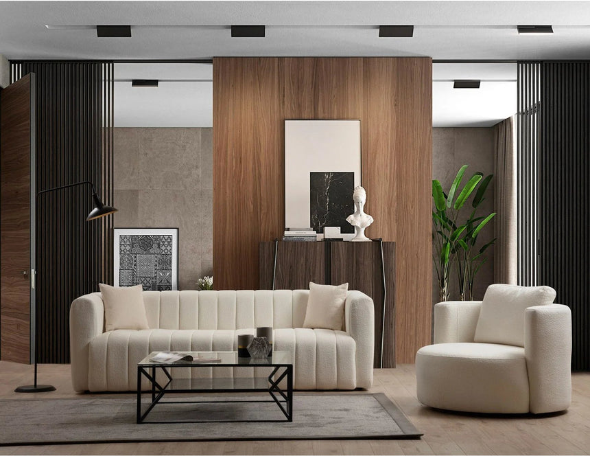 Royal 3-Sitzer Sofa in Creme, 225x90 cm von Atelier Del Sofa – Bild 2