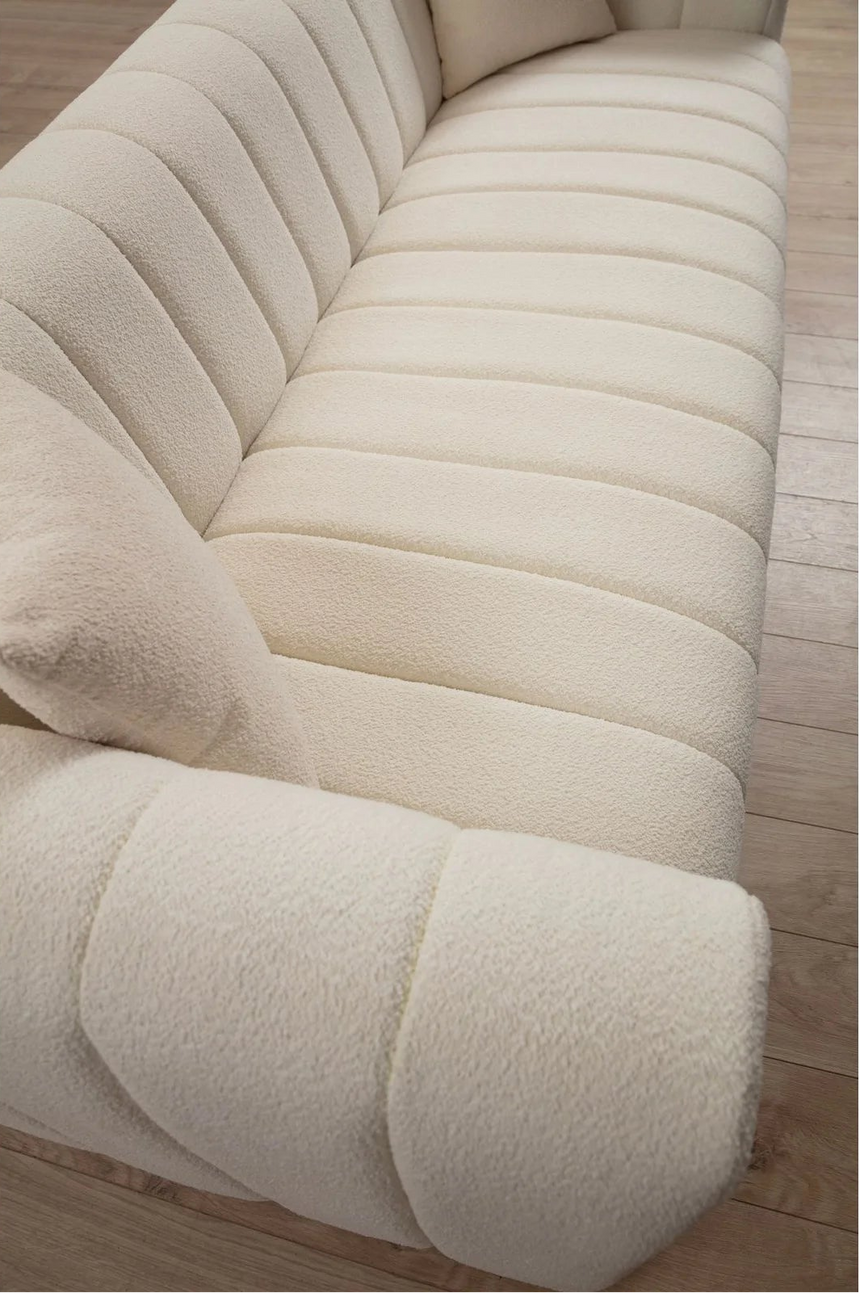 Royal 3-Sitzer Sofa in Creme, 225x90 cm von Atelier Del Sofa – Bild 3