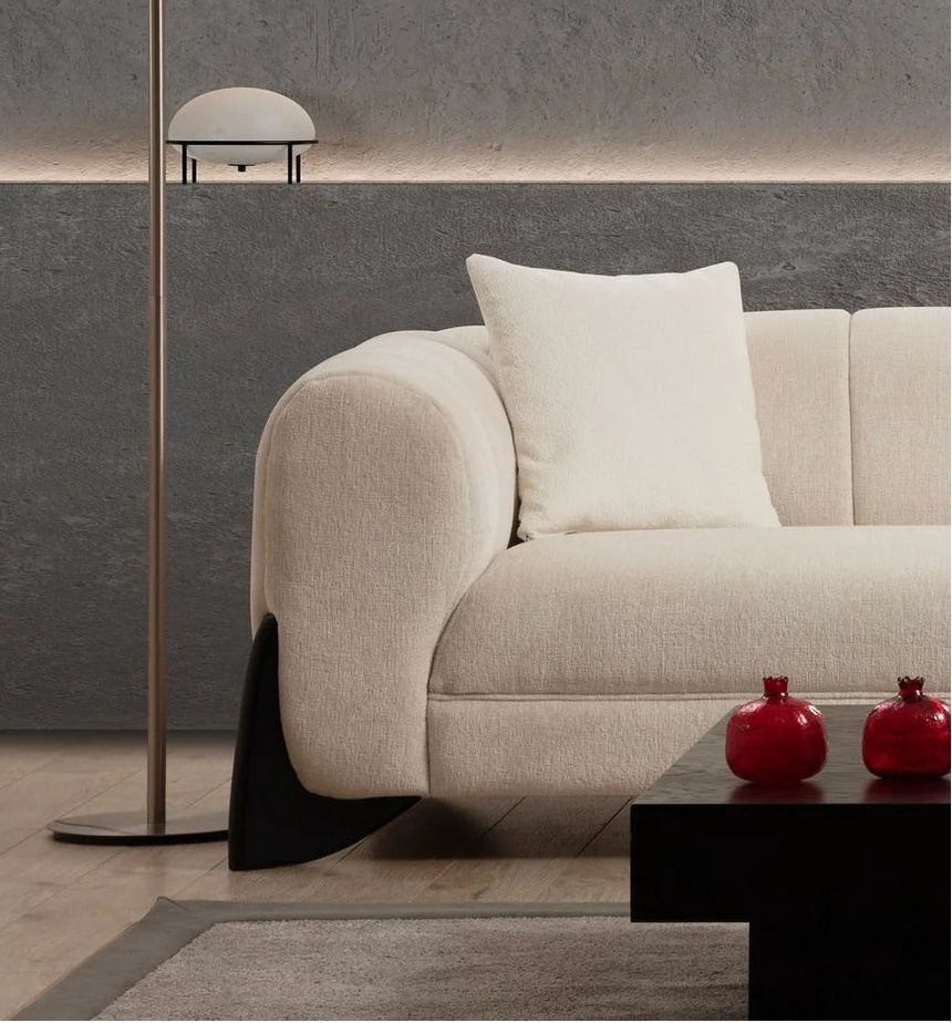 Sandreo 3-Sitzer Sofa in Weiß, 248x100 cm von Atelier Del Sofa – Bild 5