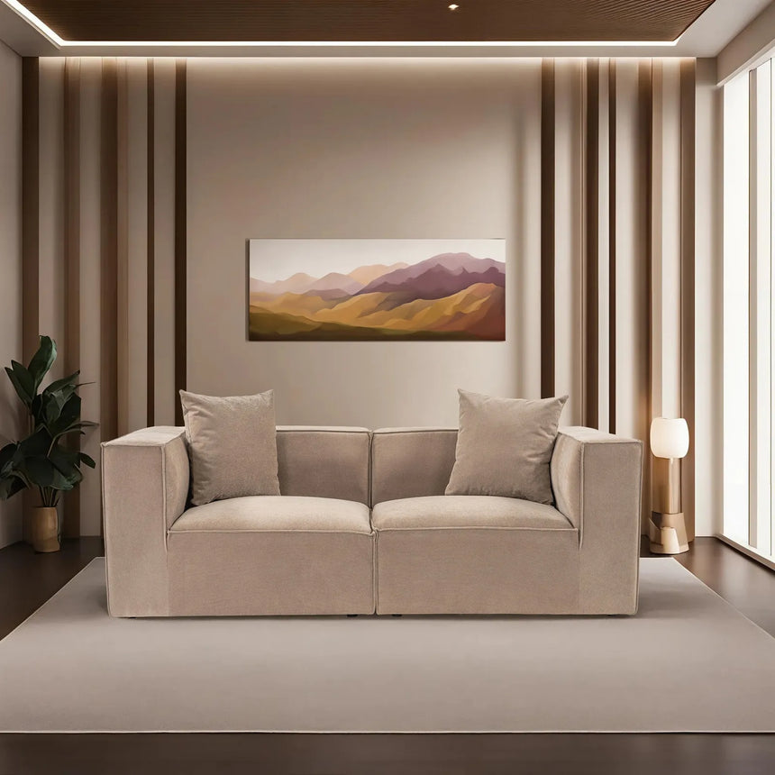 Sora 2-Sitzer Sofa in Cappuccino, 190x65 cm von Atelier Del Sofa – Bild 1