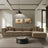 Sora Ecksofa, Rechte Seite, in Braun, 350x190 cm von Atelier Del Sofa – Bild 1