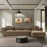 Sora Ecksofa, Rechte Seite, in Braun, 350x190 cm von Atelier Del Sofa – Bild 1