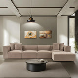 Sora Ecksofa, Rechte Seite, in Cappuccino, 350x190 cm von Atelier Del Sofa – Bild 1