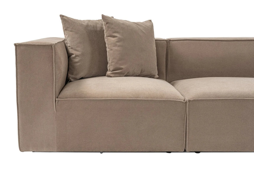 Sora Ecksofa, Rechte Seite, in Cappuccino, 350x190 cm von Atelier Del Sofa – Bild 14