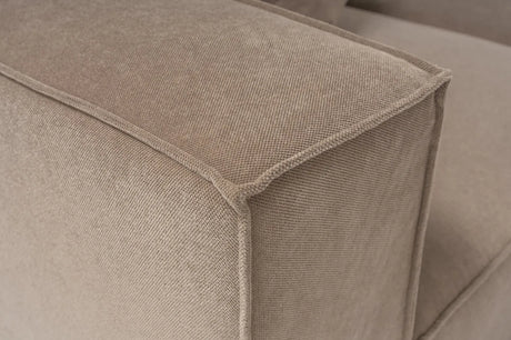 Sora Ecksofa, Rechte Seite, in Cappuccino, 350x190 cm von Atelier Del Sofa – Bild 15