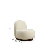 Tina Sessel aus Stoff, 85x75 cm - ZEN ZONE Furniture