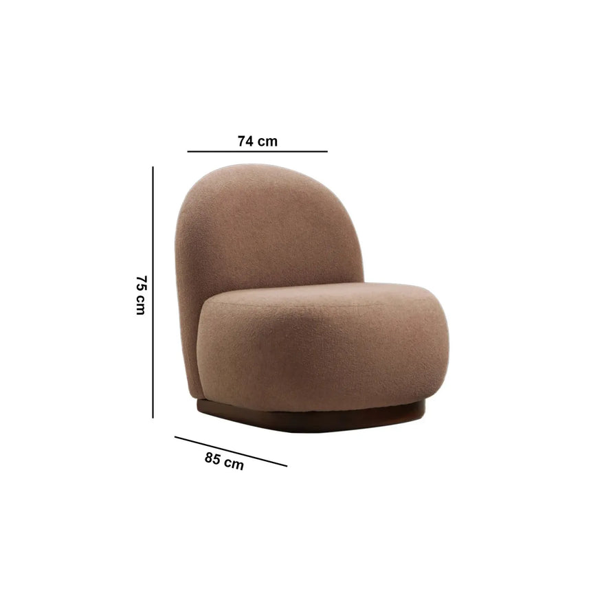 Tina Sessel aus Stoff, 85x75 cm - ZEN ZONE Furniture