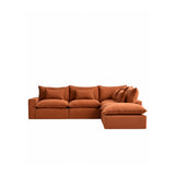 Anarela 6-seater modular corner sofa with removable 100% linen cover, 347 x 307 cm, FSC Mix Credit