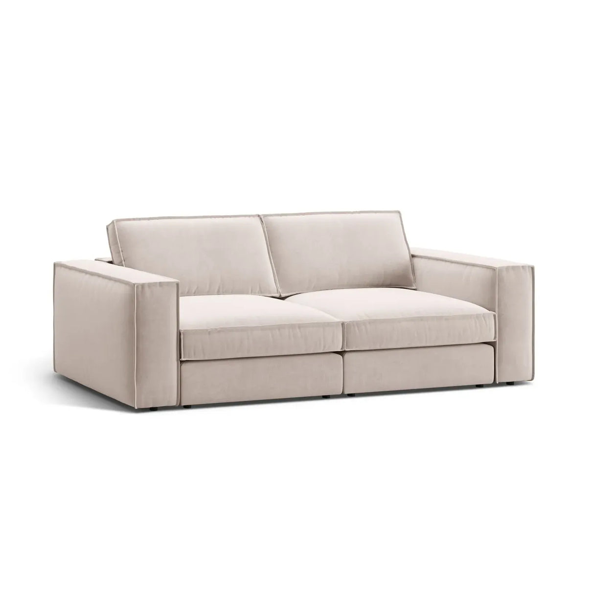 Pola 3-Sitzer Sofa aus Samt oder Strukturstoff, 236x103 cm - ZEN ZONE Furniture
