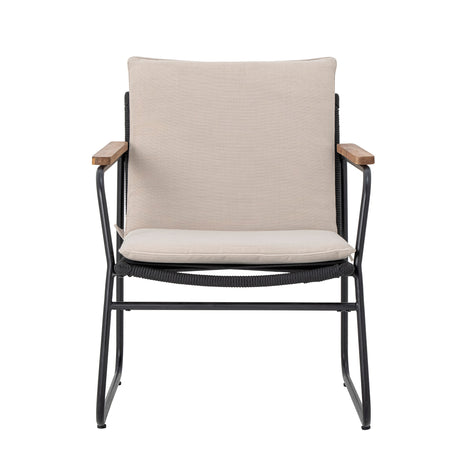 Hampton Loungesessel, Schwarz, Metall - ZEN ZONE Furniture