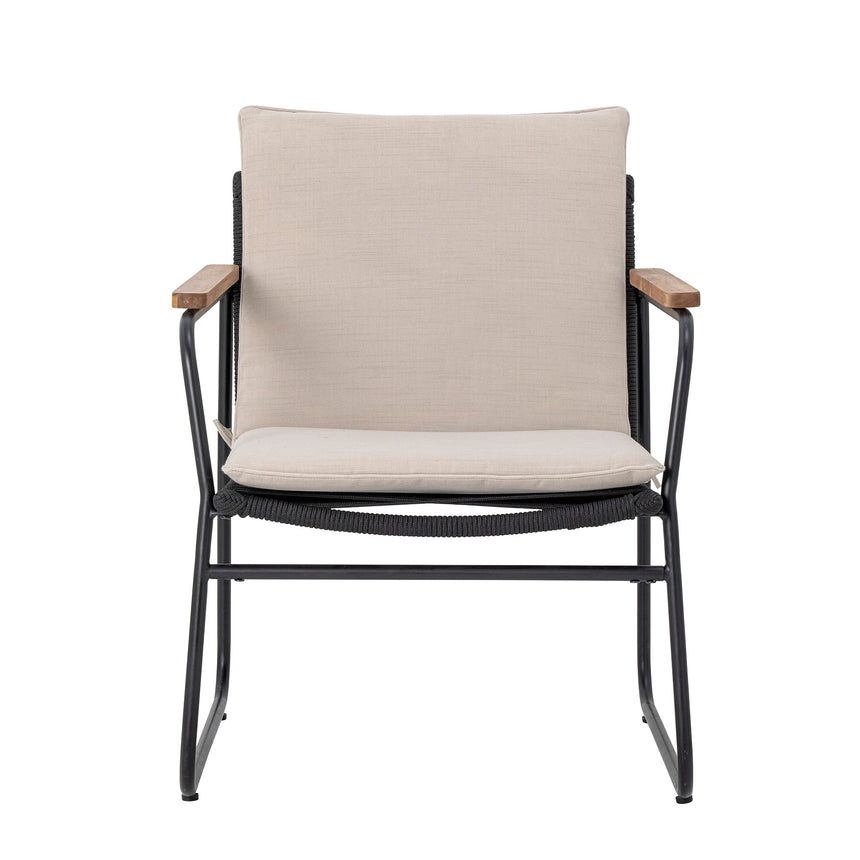 Hampton Loungesessel, Schwarz, Metall - ZEN ZONE Furniture