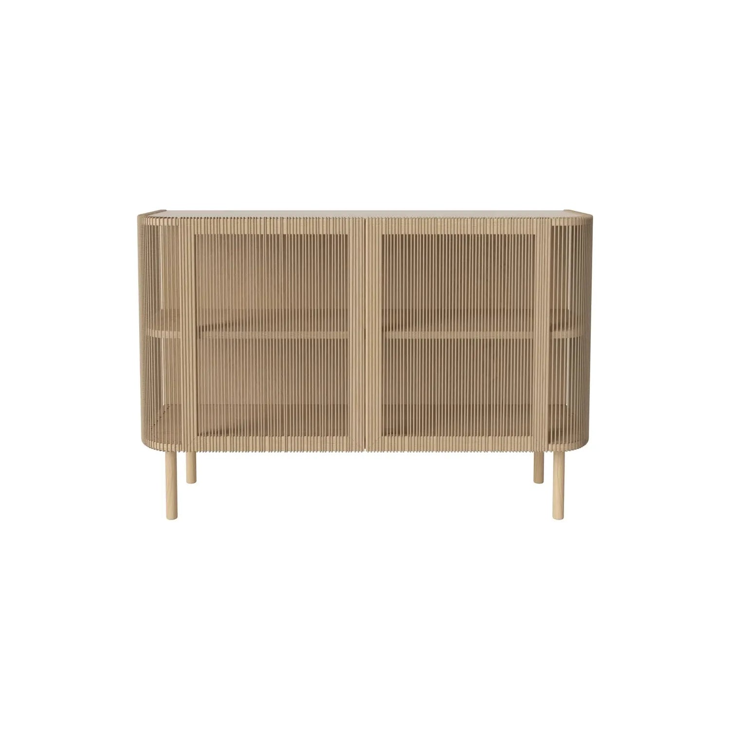 Cord Sideboard, oak, oiled, cord design, 120x45 cm