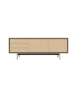 Floow Sideboard aus Eiche, geölt, 202x50 cm