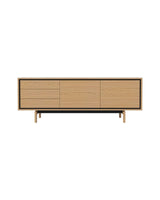 Floow Sideboard aus Eiche, geölt, 202x50 cm