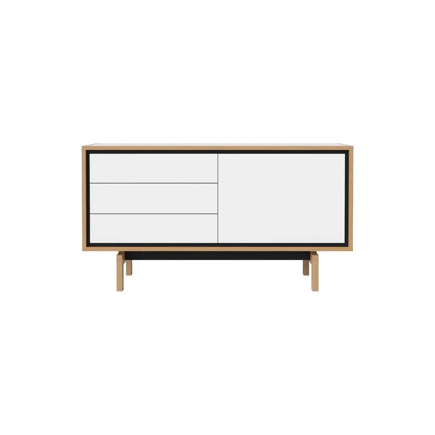 Floow Sideboard klein, aus Eiche, geölt, 136x50 cm