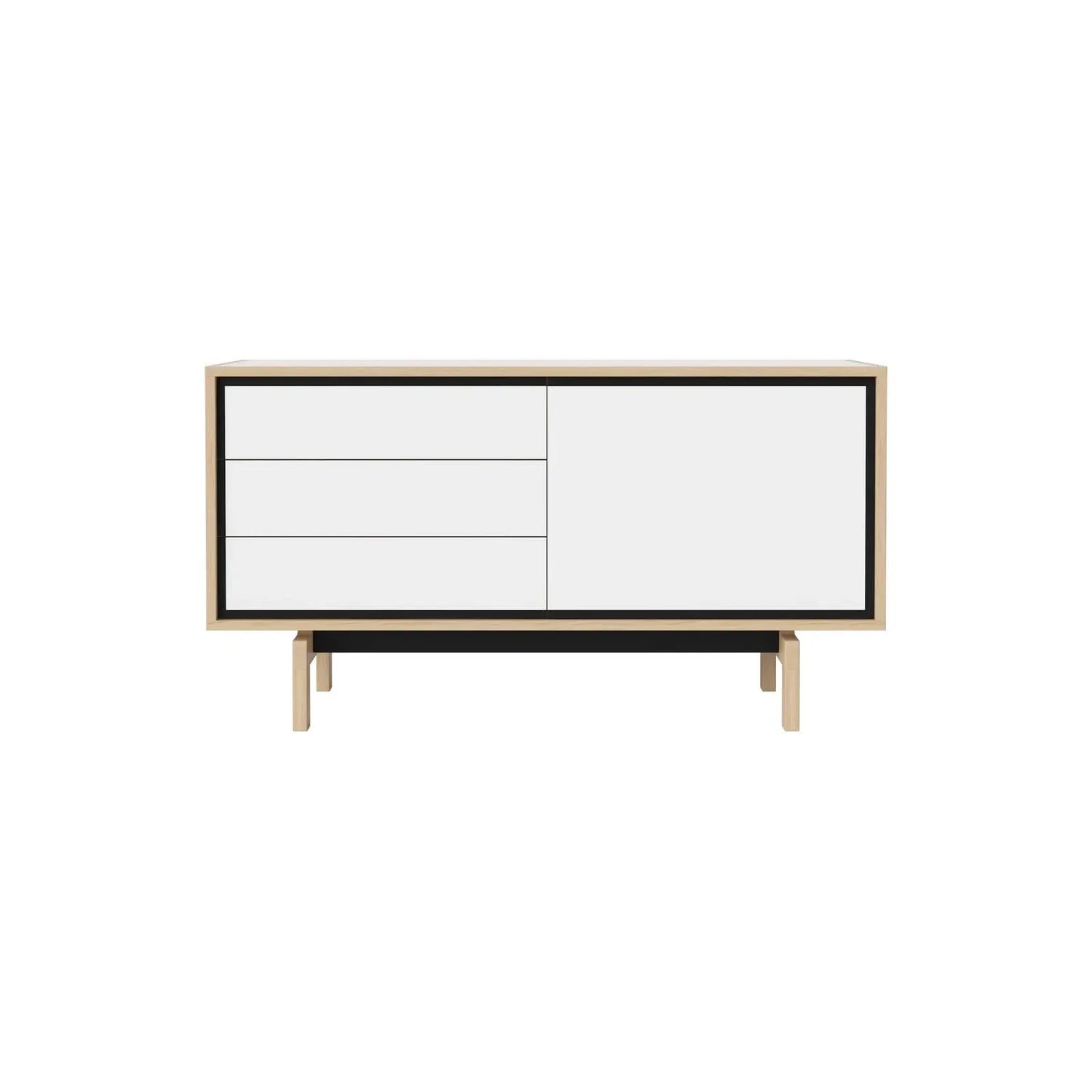 Floow Sideboard klein, aus Eiche, geölt, 136x50 cm