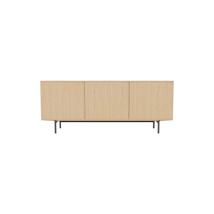 Silent Sideboard, en chêne, huilé, 200x45 cm
